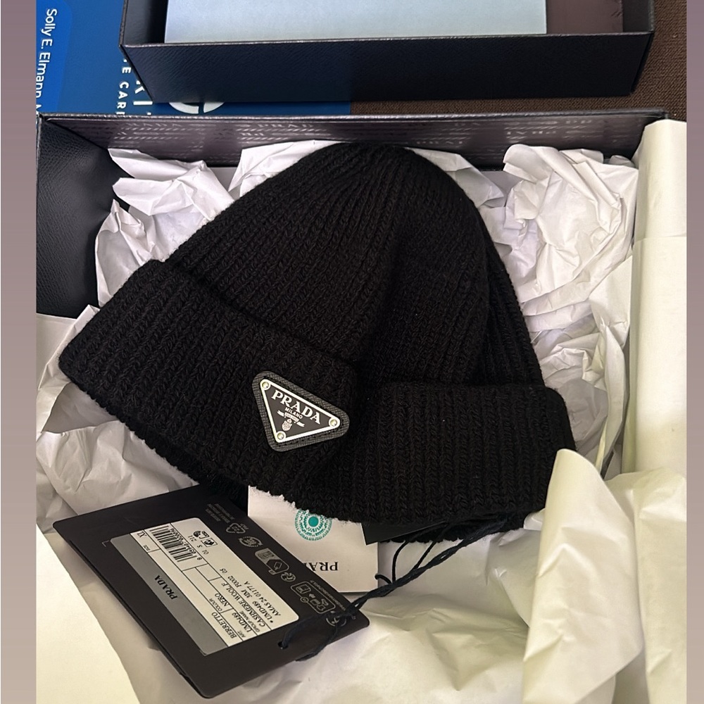 Brand new Prada beanie with receipt if needed